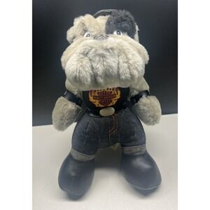 Play-By-Play Harley Davidson‎ Plush Bulldog Stuffed Animal Biker Dog 1993